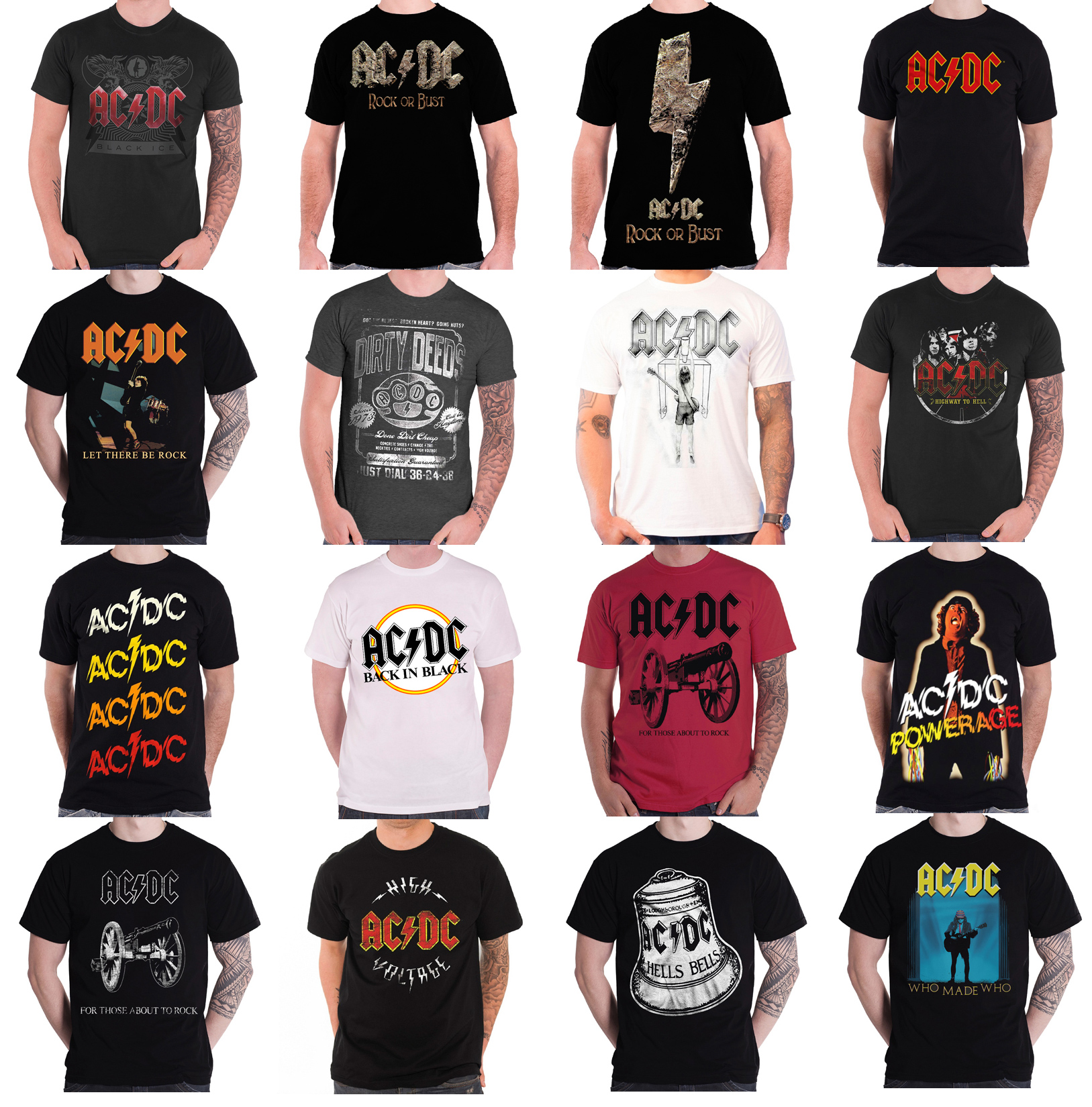 AC/DC T-Shirt Rock Or Bust Schwarz - Offizielles Bandshirt